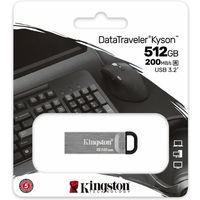 Chiave USB Kingston 512GB DataTraveler Kyson 200MB/s Metal USB 3.2 Gen 1