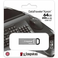 Chiave USB Kingston 64GB DataTraveler Kyson 200MB/s Metal USB 3.2 Gen 1