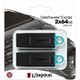 Chiave USB Kingston 64GB USB3.2 Gen 1 DataTraveler Exodia (Black + Teal) - 2x