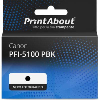 Cartuccia compatibile Canon PFI-5100 PBK - Nero fotografico