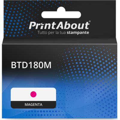 Cartuccia compatibile Brother BTD180M - Magenta