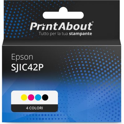 Cartuccia compatibile Epson SJIC42P (C13T52M14/24/34/440) - 4 colori Multipack