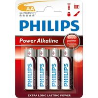 Batteria Philips Power Alkaline LR6 Mignon AA 4 stuks