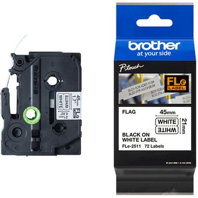 Nastro Brother FLe-2511 - Nero su bianco